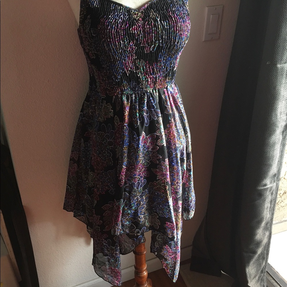 SOLD Floral Handkerchief Dress